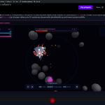 2 - Kuvakaappaus Plasma Space Combat -pelistä, jossa avaruusalus taistelee.