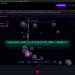1 - Kuvakaappaus Plasma Space Combat -pelistä, jossa näkyy pelitilanne.