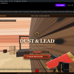 1 - Dust & Lead - 3D Wild West FPS -pelin käyttöliittymä